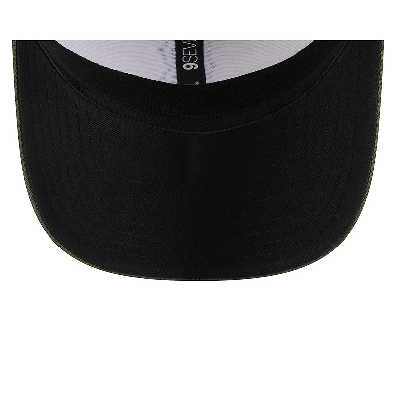 Men's New Era Light Beige/Olive Boston Red Sox 2025 Armed Forces Day 9SEVENTY Stretch-Snap Hat