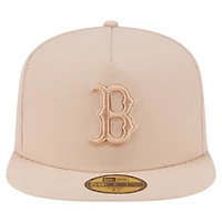 Casquette ajustée A-Frame 59FIFTY beige clair pour homme, Boston Red Sox, color pack, New Era