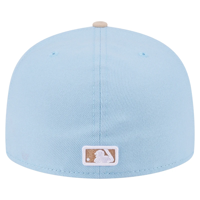 Casquette ajustée New Era 59FIFTY bicolore bleu clair/crème des Boston Red Sox pour homme