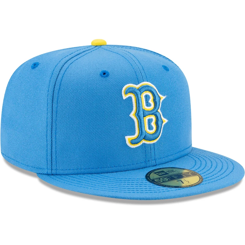 Casquette ajustée 59FIFTY City Connect des Boston Red Sox New Era pour homme, bleu clair