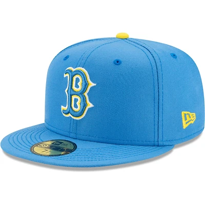 Casquette ajustée 59FIFTY City Connect des Boston Red Sox New Era pour homme, bleu clair