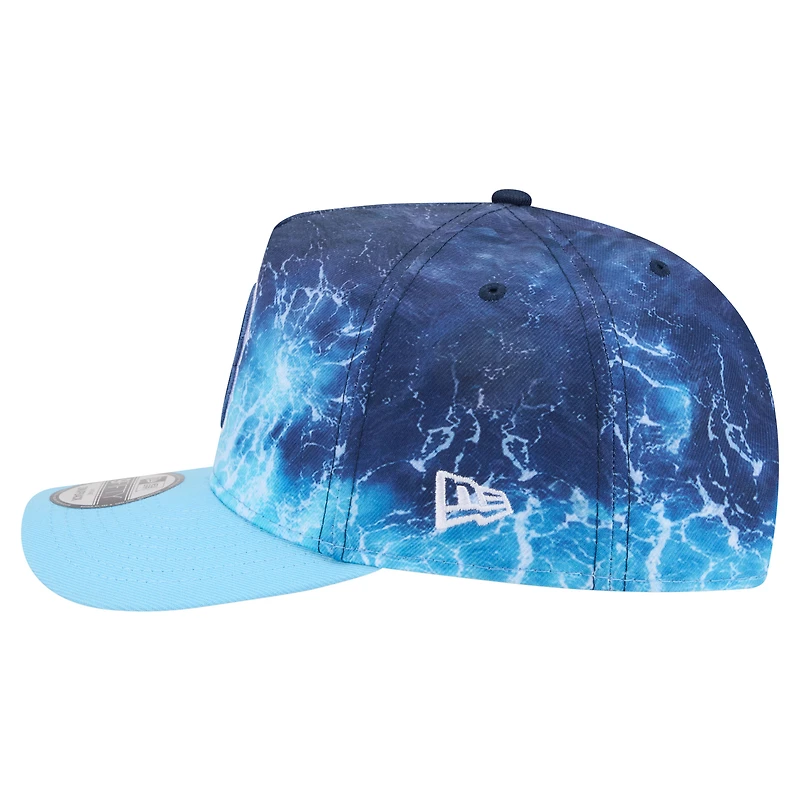 Men's New Era  Light Blue Boston Red Sox Deep Water Pre-Curved 9FIFTY A-Frame Snapback Hat