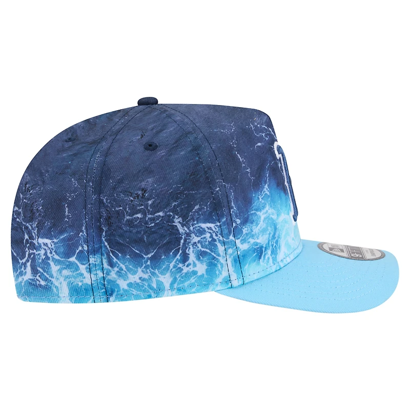 Men's New Era  Light Blue Boston Red Sox Deep Water Pre-Curved 9FIFTY A-Frame Snapback Hat