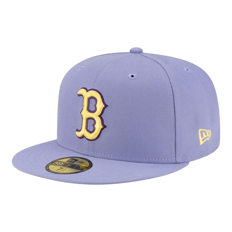 Men's New Era Light Purple Boston Red Sox Lavender Bloom 59FIFTY Fitted Hat