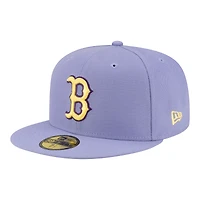 Men's New Era Light Purple Boston Red Sox Lavender Bloom 59FIFTY Fitted Hat