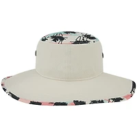 Men's New Era Natural Boston Red Sox Retro Beachin' Bucket Hat