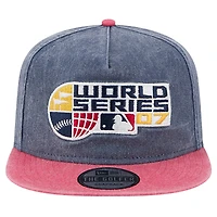 Casquette Snapback de golfeur à teinture pigmentée New Era pour hommes, bleu marine/rouge, Boston Red Sox 2007 MLB World Series Champions