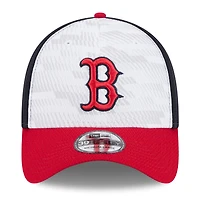 Casquette MLB Clubhouse 39THIRTY Flex Boston Red Sox 2025 New Era bleu marine/rouge pour homme