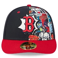 Men's New Era Navy/Red Boston Red Sox 2025 MLB Diamond Hero Edition Low Profile 59FIFTY Fitted Hat