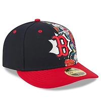 Men's New Era Navy/Red Boston Red Sox 2025 MLB Diamond Hero Edition Low Profile 59FIFTY Fitted Hat