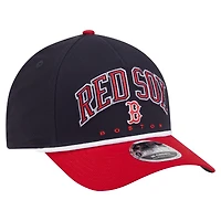 Men's New Era Navy/Red Boston Red Sox Arch 9FORTY A-Frame M-Crown Adjustable Hat