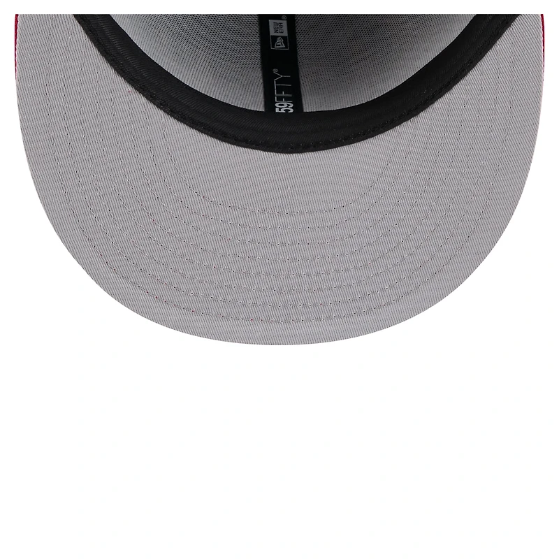 Men's New Era Navy/Red Boston Red Sox Retro Pattern 59FIFTY Fitted Hat