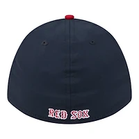 Casquette New Era Flex 39THIRTY pour homme, bleu marine/rouge, Boston Red Sox, modèle Rope M-Crown A-Frame