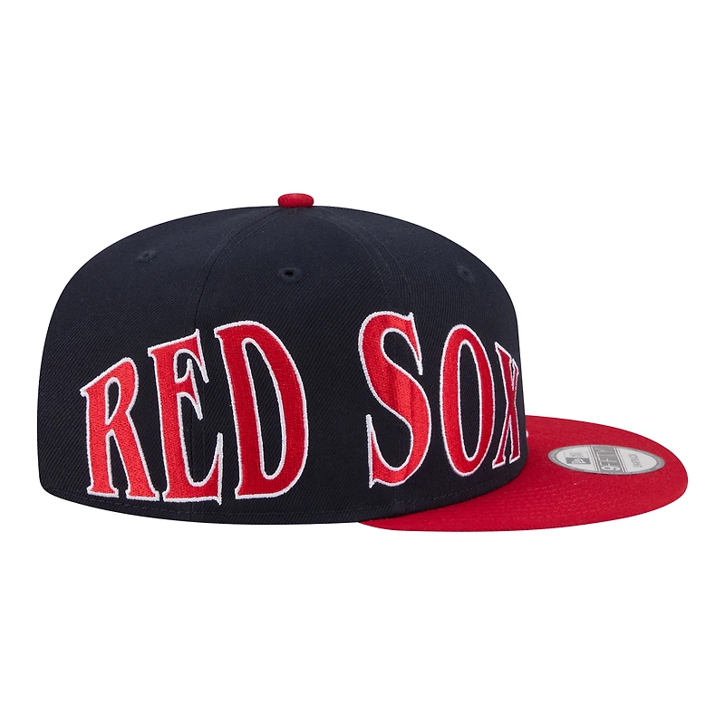 Men's New Era Navy/Red Boston Red Sox Stretched Two-Tone 9FIFTY Adjustable Hat