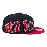 Men's New Era Navy/Red Boston Red Sox Stretched Two-Tone 9FIFTY Adjustable Hat