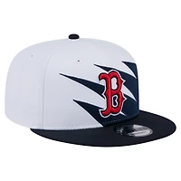 Men's New Era Navy/White Boston Red Sox Jagged 9FIFTY Snapback Hat