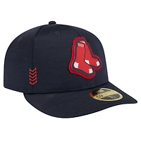 Casquette ajustée 59FIFTY Low Profile New Era pour homme, bleu marine, Boston Red Sox 2024 MLB Clubhouse