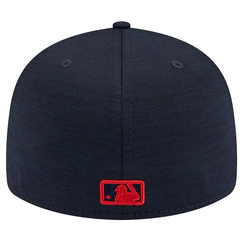 Casquette ajustée 59FIFTY Low Profile New Era pour homme, bleu marine, Boston Red Sox 2024 MLB Clubhouse