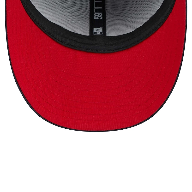 Casquette ajustée 59FIFTY Low Profile New Era pour homme, bleu marine, Boston Red Sox 2024 MLB Clubhouse