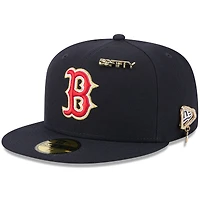 Casquette ajustée New Era bleu marine Boston Red Sox 2025 59FIFTY Day pour homme avec épingles