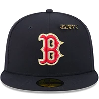 Casquette ajustée New Era bleu marine Boston Red Sox 2025 59FIFTY Day pour homme avec épingles