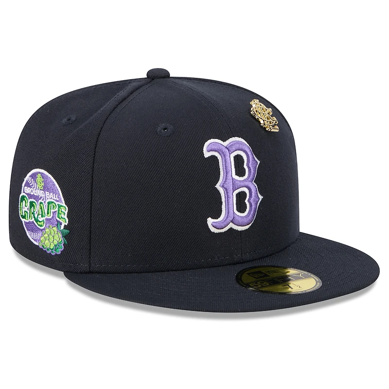 Casquette ajustée New Era 59FIFTY bleu marine des Boston Red Sox 2025 Big League Chew pour homme