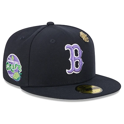 Casquette ajustée New Era 59FIFTY bleu marine des Boston Red Sox 2025 Big League Chew pour homme
