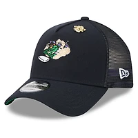 Casquette camionneur ajustable New Era 9FORTY bleu marine Boston Red Sox 2025 Big League Chew pour homme