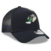 Men's New Era  Navy Boston Red Sox 2025 Big League Chew A-Frame 9FORTY Adjustable Trucker Hat