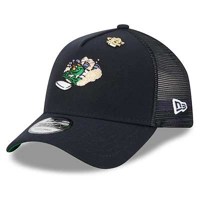 Men's New Era  Navy Boston Red Sox 2025 Big League Chew A-Frame 9FORTY Adjustable Trucker Hat