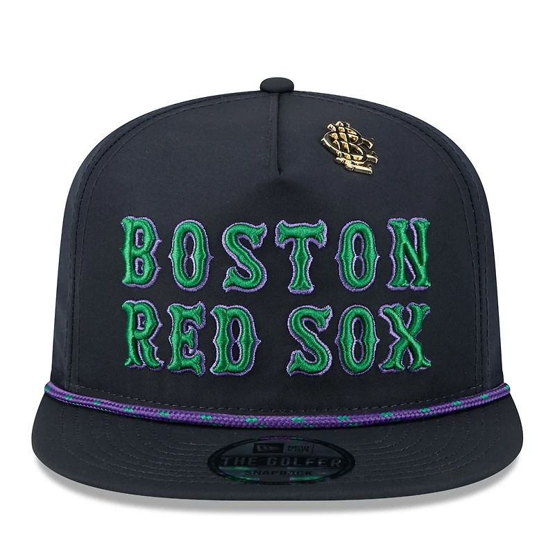 Casquette snapback New Era bleu marine Boston Red Sox 2025 Big League Chew Golfer pour homme