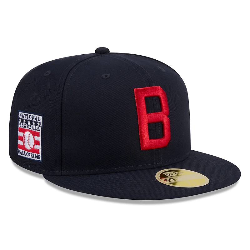 Casquette ajustée New Era 59FIFTY pour homme, bleu marine, Boston Red Sox, Temple de la renommée du baseball 2026