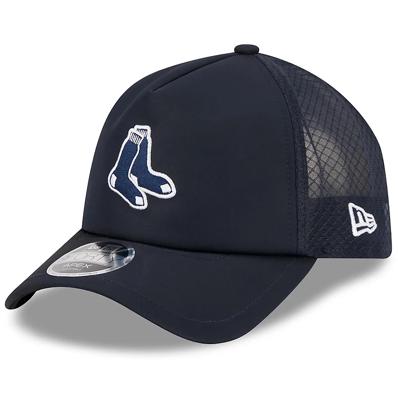 Men's New Era Navy Boston Red Sox 2026 Batting Practice Alternate Apex 9FORTY Adjustable Hat
