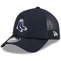 Men's New Era Navy Boston Red Sox 2026 Batting Practice Alternate Apex 9FORTY Adjustable Hat