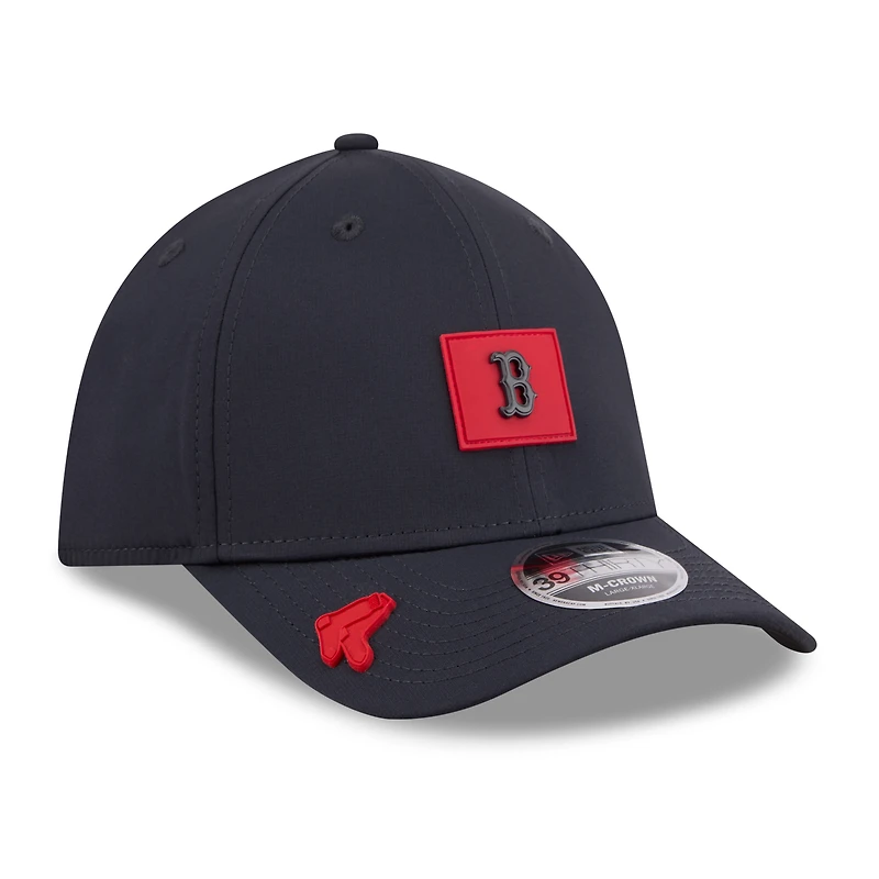 Men's New Era  Navy Boston Red Sox 2026 Clubhouse M-Crown 39THIRTY Flex Hat