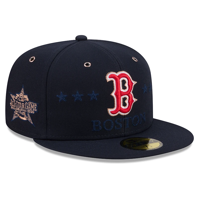 Casquette ajustée New Era 59FIFTY pour homme, bleu marine, Boston Red Sox, match des étoiles de la MLB 2026