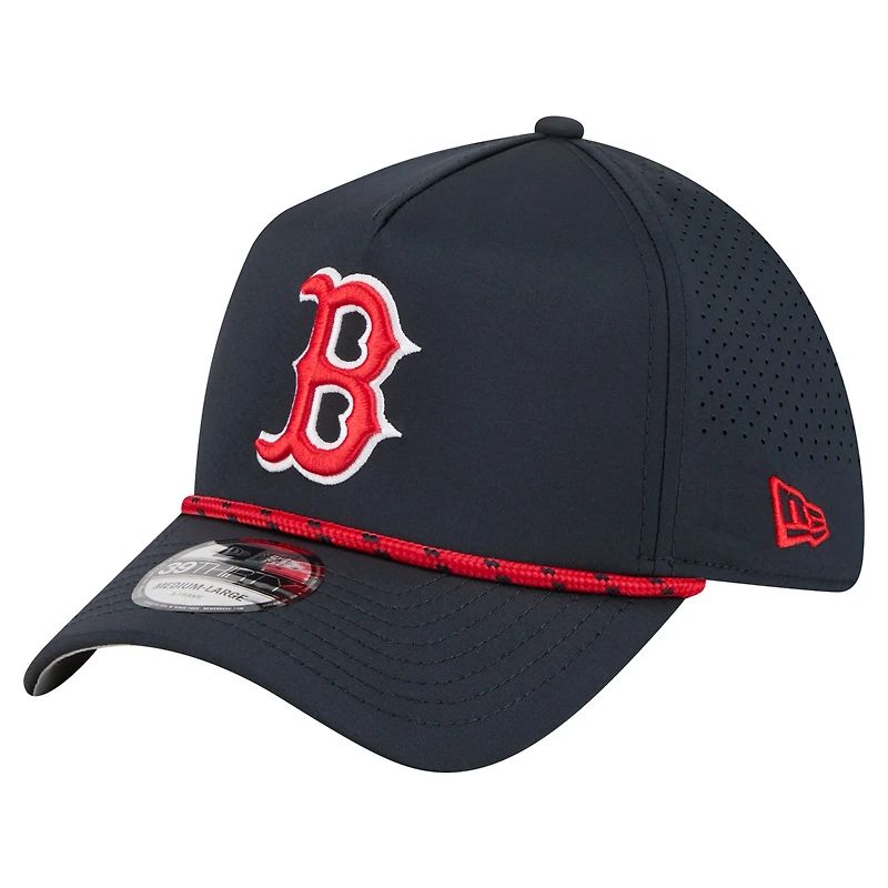 Casquette perforée A-Frame Flex 39THIRTY bleu marine des Boston Red Sox pour homme de New Era