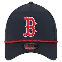 Men's New Era  Navy Boston Red Sox 39THIRTY A-Frame Perforated Flex Hat