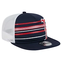 Men's New Era  Navy Boston Red Sox 9FIFTY A-Frame Trucker Snapback Hat