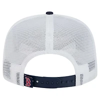 Men's New Era  Navy Boston Red Sox 9FIFTY A-Frame Trucker Snapback Hat