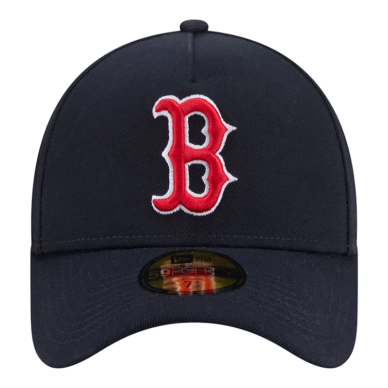 Men's New Era Navy Boston Red Sox A-Frame 59FORTY Fitted Hat