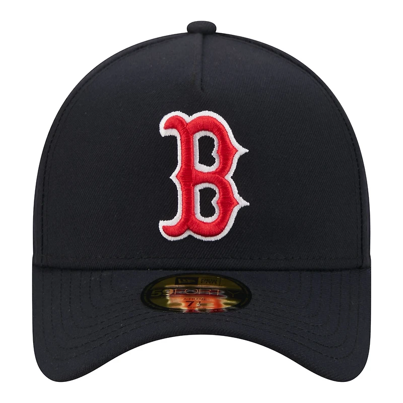 Men's New Era Navy Boston Red Sox A-Frame 59FORTY Fitted Hat