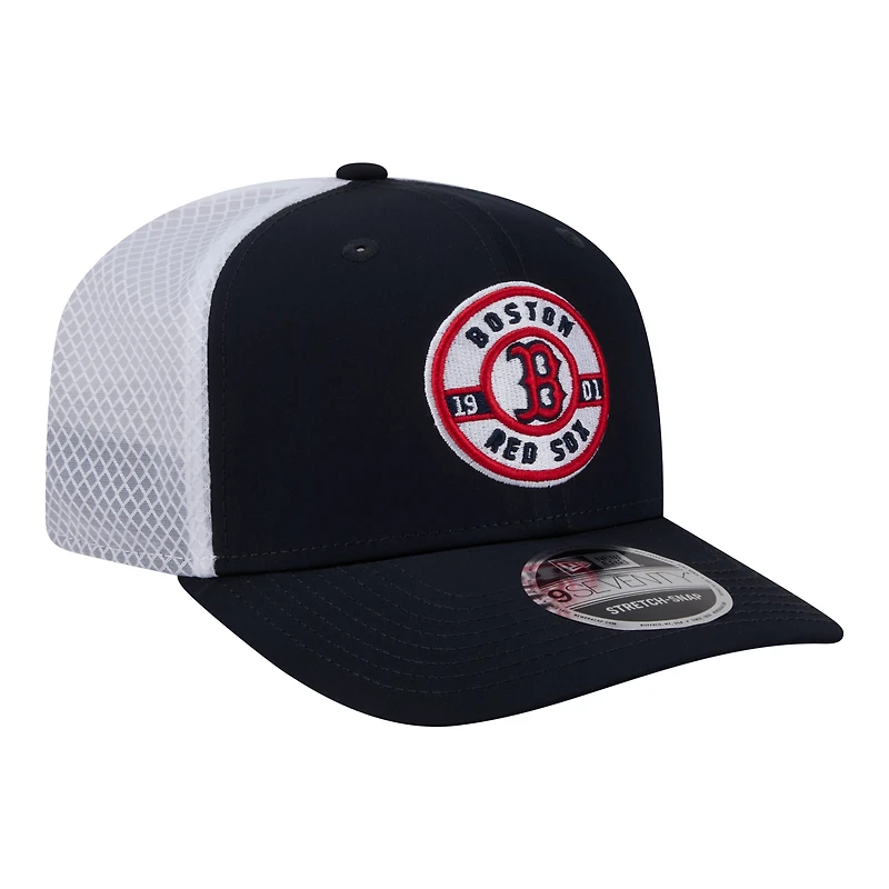 Men's New Era  Navy Boston Red Sox Active 9SEVENTY Adjustable Trucker Hat