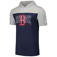 T-shirt à capuche brossé Active New Era pour hommes, bleu marine, Boston Red Sox