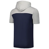 T-shirt à capuche brossé Active New Era pour hommes, bleu marine, Boston Red Sox