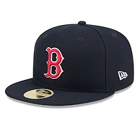 Men's New Era Navy Boston Red Sox Baseball Hall of Fame 59FIFTY Fitted Hat