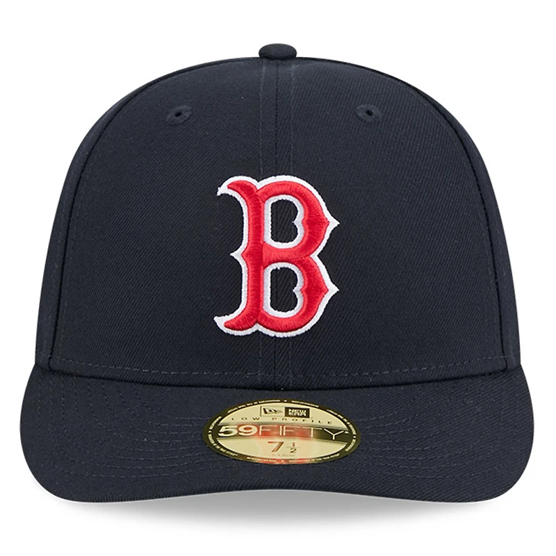 Men's New Era Navy Boston Red Sox Baseball Hall of Fame 59FIFTY Low Profile Fitted Hat