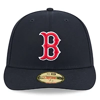 Men's New Era Navy Boston Red Sox Baseball Hall of Fame 59FIFTY Low Profile Fitted Hat
