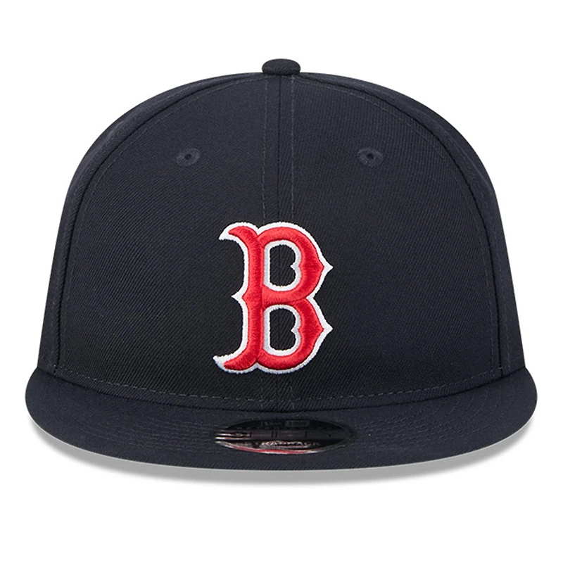 Casquette ajustable New Era bleu marine Boston Red Sox pour homme, modèle 9FIFTY, style rétro, avec couronne, Hall of Fame