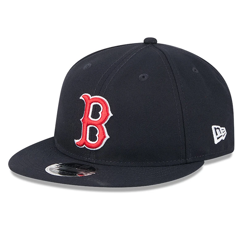 Casquette ajustable New Era bleu marine Boston Red Sox pour homme, modèle 9FIFTY, style rétro, avec couronne, Hall of Fame